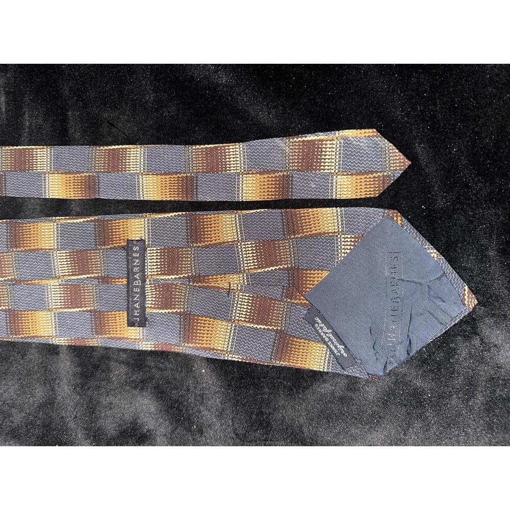 J. HANE BARNES Men's Geometric Patterned Tie